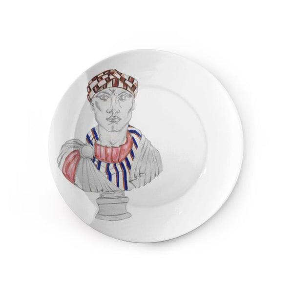 Stripe Turban Emperor Dessert Plates