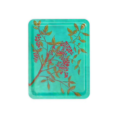 Red Berries Print Tray