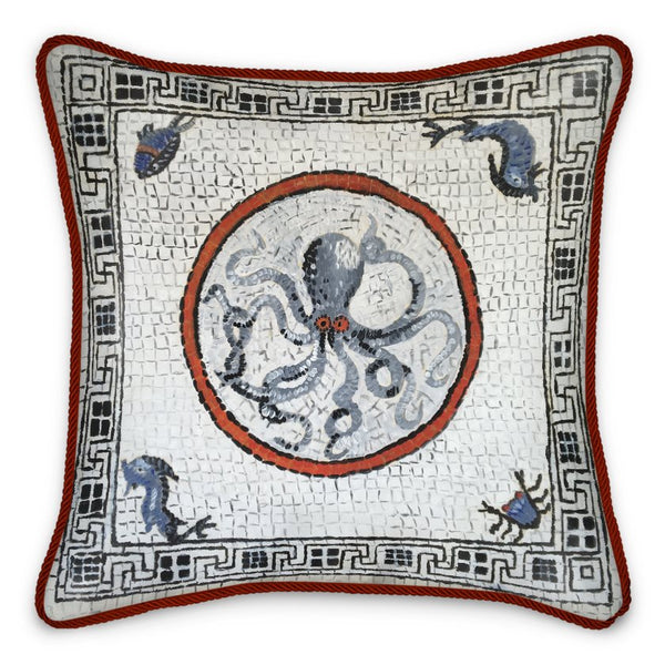 Octopus Mosaic Print Cushion