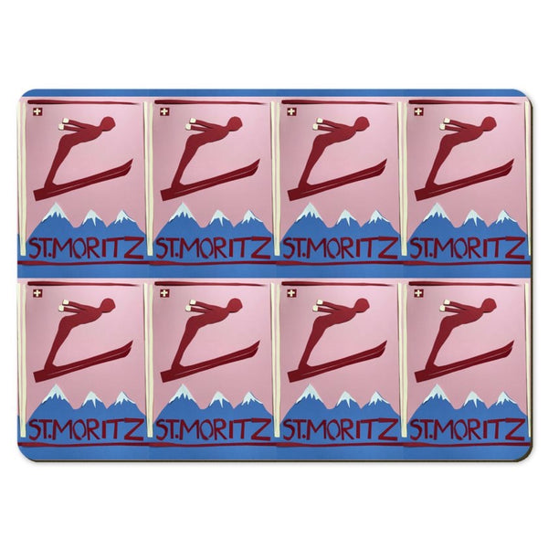 St Moritz Print Placement Mats Pack of 6