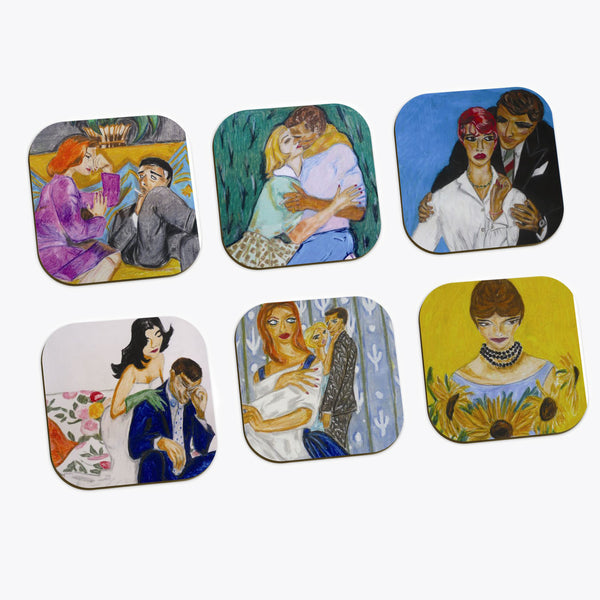 Relationship Print Coasters